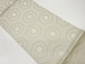 子持ち亀甲模様織出し袋帯